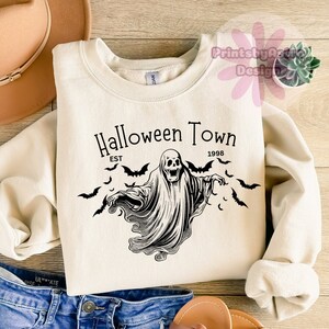 Halloween town png, ghost png, spooky season png, retro halloween png, Trendy Halloween Png, Halloween Pumpkin Png, Fall Png svg, halloween