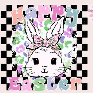 Happy Easter png, Funny Easter png, Easter png, Cute bunny png, Rabbit Bandana PNG, Easter sublimation, Bunny Sublimation design, Cute Bunny