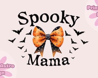 Mamá espeluznante png, retro halloween png, regalo de mamá de halloween, Retro halloween png coqueta arco png, Coqueta Spooky Mama, otoño png, lindo svg