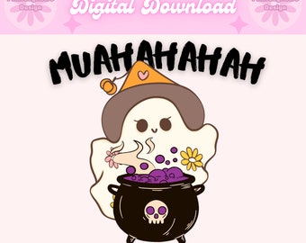 Söt spökpng, spöklik häxa social klubb png, Halloween png, retro halloween png, spöklik spöke skjorta design, spöklik säsong png, häxkruka png
