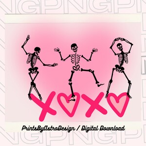 Esqueleto bailando Png, Lindo esqueleto divertido png, Día de San Valentín png, Diseño digital Descargar-funny vday png, esqueleto png xoxo png San Valentín