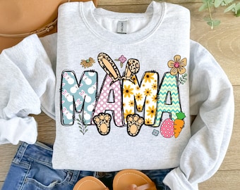 Mama Easter png, Easter Designs, Mama png, Happy Easter Mama Mini, easter day png, happy easter, Retro Easter Png Shirt, Cute Gifts for moms