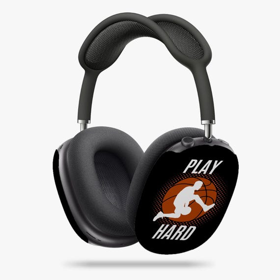 BASQUE BASKETBALL☆AirPods Max Case AirPod Max Cases, Basketball Play Hard Design, Sports