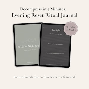 Evening Nervous System Reset Journal | 5-Minute Digital Nightly Reflection for iPad & GoodNotes