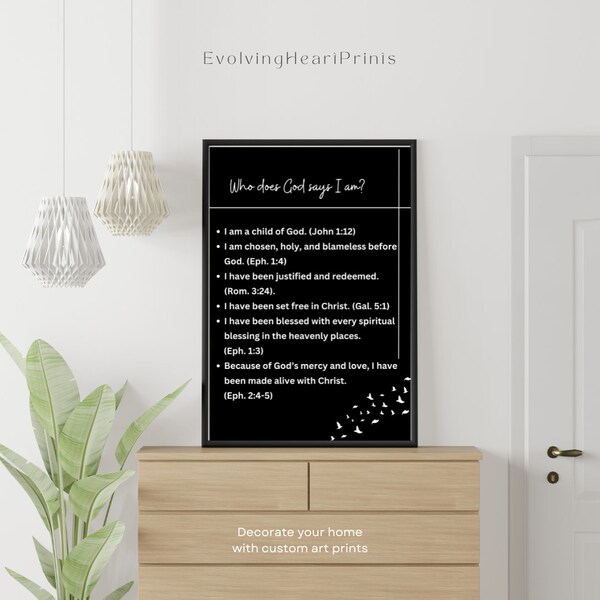 Who God Say I Am Printable - Etsy
