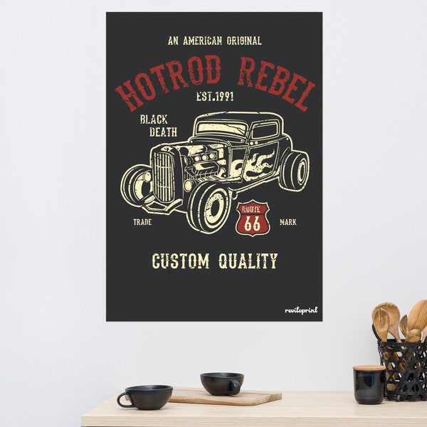 Hot Rod Rebel - Poster in verschiedenen Größen
