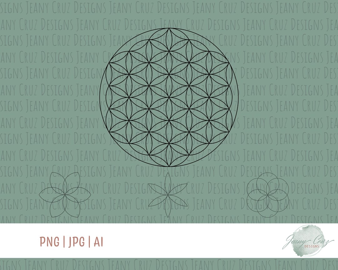 Flower of Life | Sacred Geometry | Clip Art | Mandala Vector Files ...