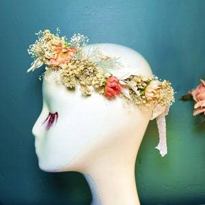 Baby Breathing Crown/Wedding Dry Flower Crown/Artificial Flower Bohemian Flower Headwear/Bridal Crown