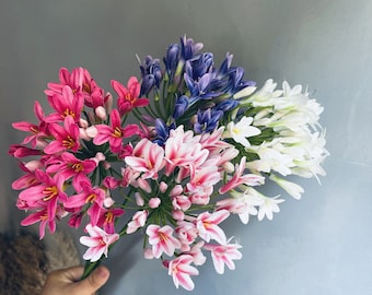 Handmade Artificial Lily Flower Stem - Wedding & Home Decor