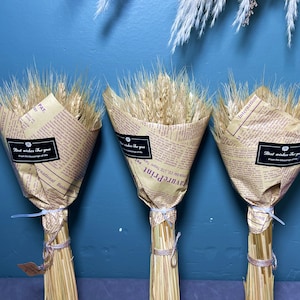 100 stem wheat/natural wheat/wheat bouquet/wedding home decoration image 7