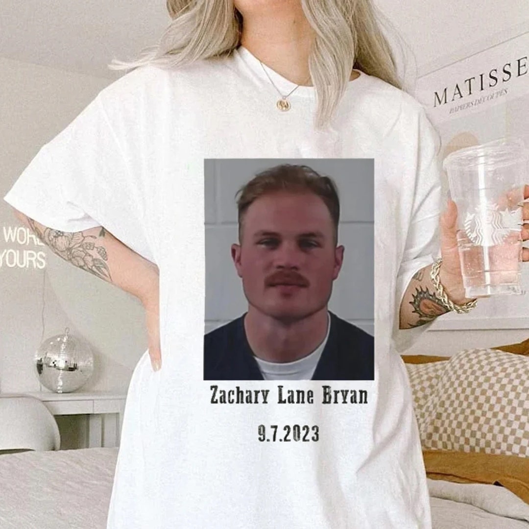 Zach Bryan Mug Shot Shirt Zach Bryan Shirt Vintage Zach - Etsy Canada