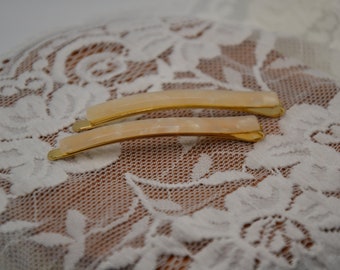 gold marble curved hairpin set of 2, gold hairclips, bobby pins