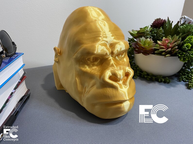 Gorilla Head, Gorilla Headphone Stand, Headphone Holder, Gaming