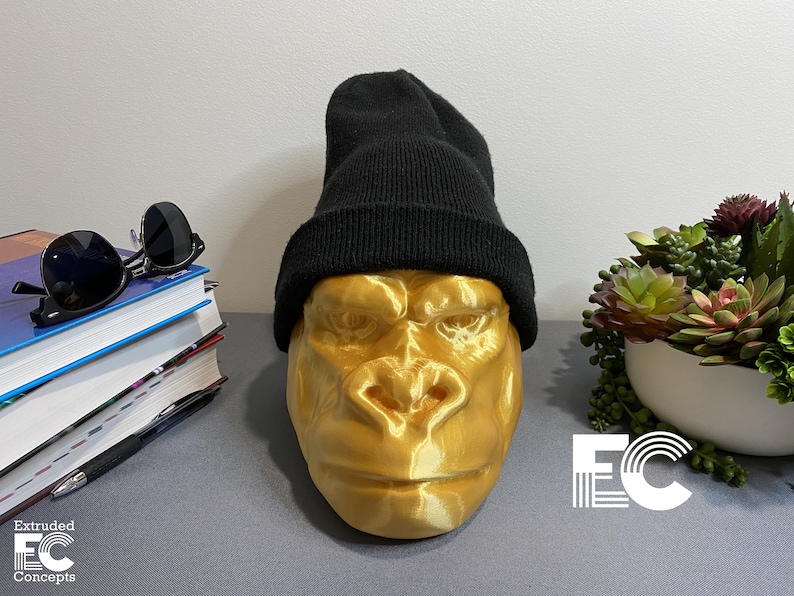 Gorilla Head, Gorilla Headphone Stand, Headphone Holder, Gaming