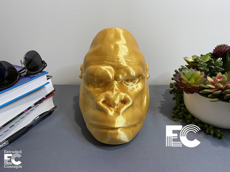 Gorilla Head, Gorilla Headphone Stand, Headphone Holder, Gaming