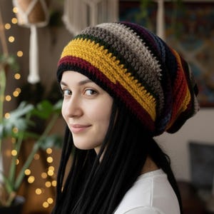 Gorro de crochet con rastas, diademas extra largas para mujeres y hombres / Impuestos de EE. UU. incluidos