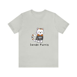 Lando Norris Shirt, Formula 1 Tee, Cat Shirt, Formula 1 Gift, Gift for Her, Gift for Him, Lando Norris Fan, Shirt