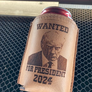 President Trump Party Popper Koozie Bottle Cooler Insulator with Bottle  Opener