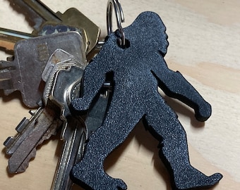 Bigfoot/Yeti Leather Keychain