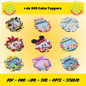 Pack de plus de 300 décorations pour gâteaux