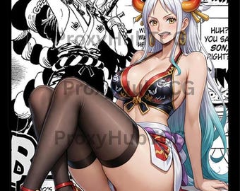 Tarjeta coleccionable de Waifu del manga de One Piece Yamato DON!!