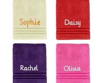 Personalised Girl's Bath Towel Hen Night Bridesmaids Gifts