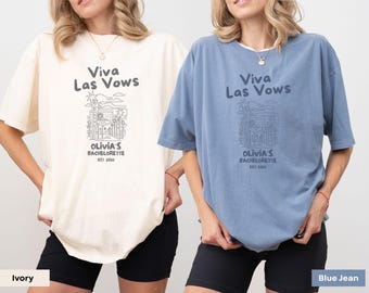 Personalized Bachelorette Shirt, Custom Vegas Bridal Party Tee, Matching Vegas Girls Weekend Group T-Shirts, Matching Bach Las Vegas Trip