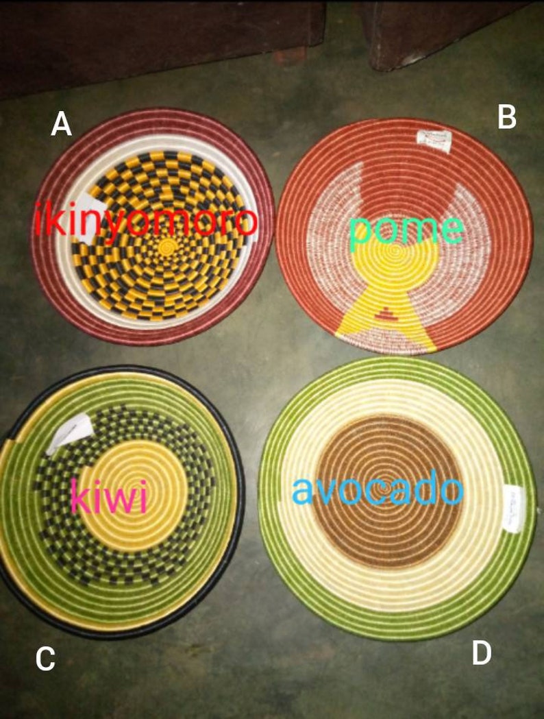 Rwanda Basket African Basket Bowls Hand Woven Baskets Etsy