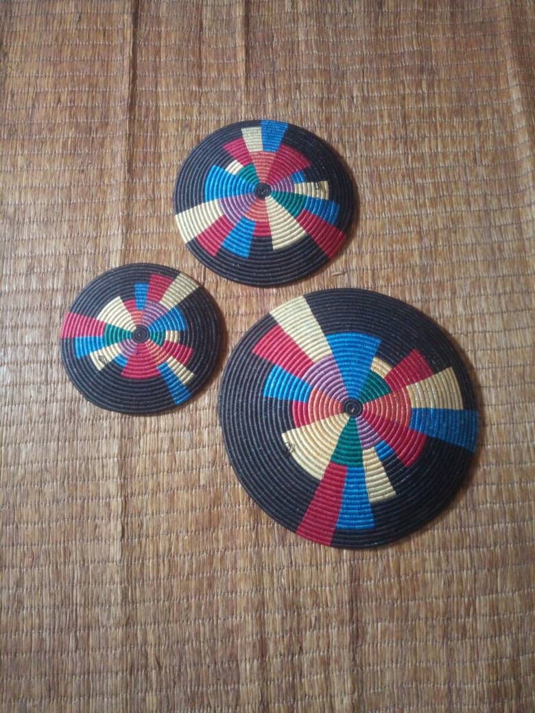 Rwanda Baskets African Baskets Wall Decor Wall Hanging Etsy