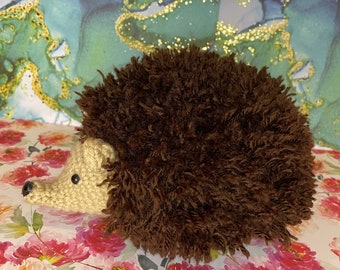Quirky Hedgehog Crochet Toy | Handcrafted Stuffed Animal | Woodland Decor
