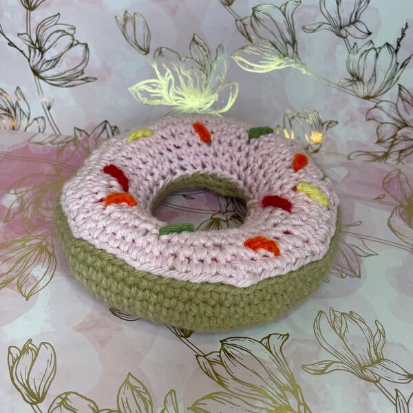 Irresistible Doughnut Crochet Plush | Handcrafted Stuffed Toy | Sweet Decor