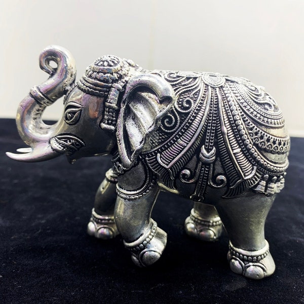 Pure Silver Elephant Statue Etsy