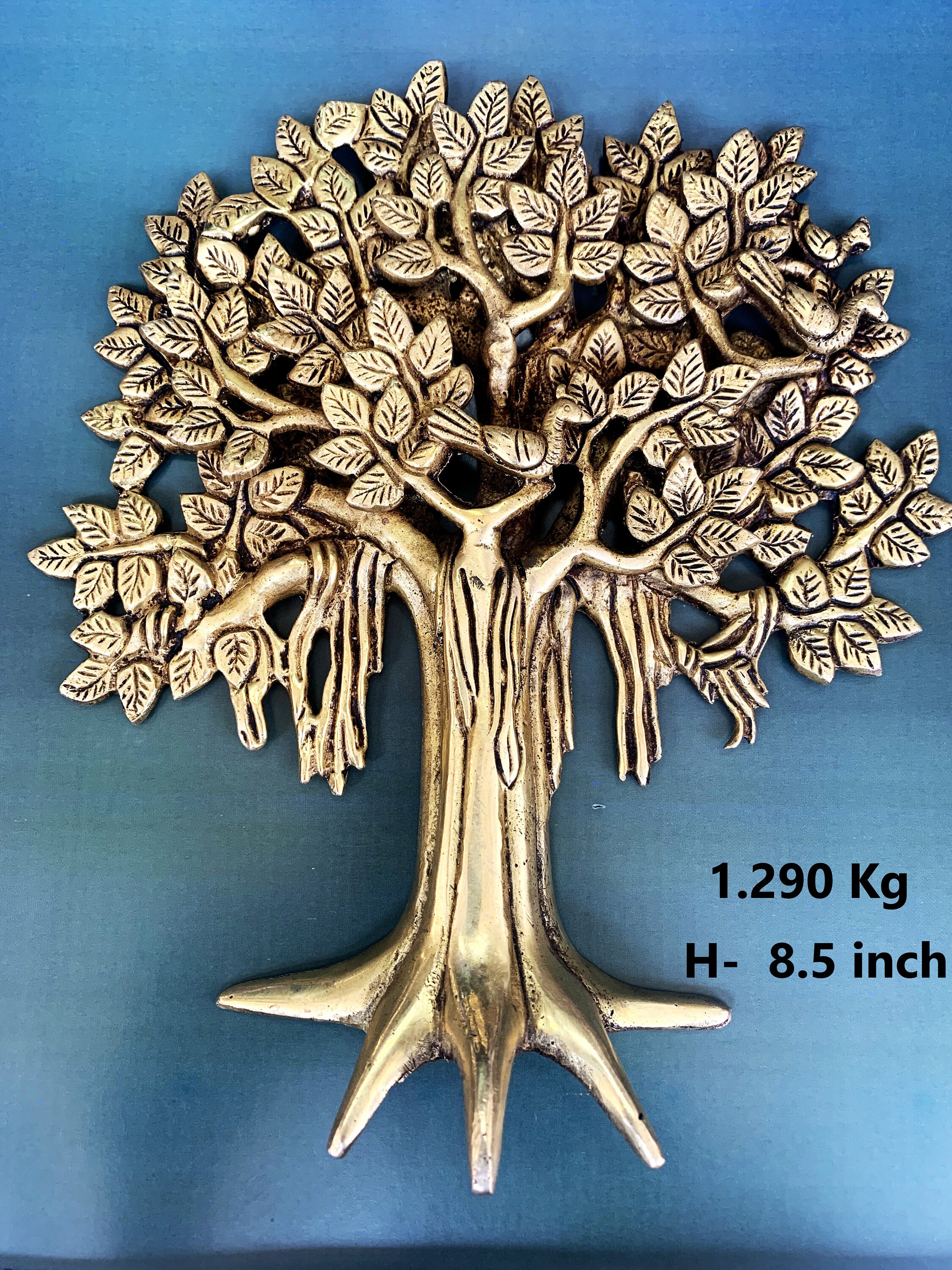 Brass Kalpavriksha Tree With Roots Brass Tree of Life With - Etsy