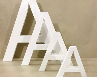 Decorative letters made of recycled plastic - also in large format (15-40 cm)
