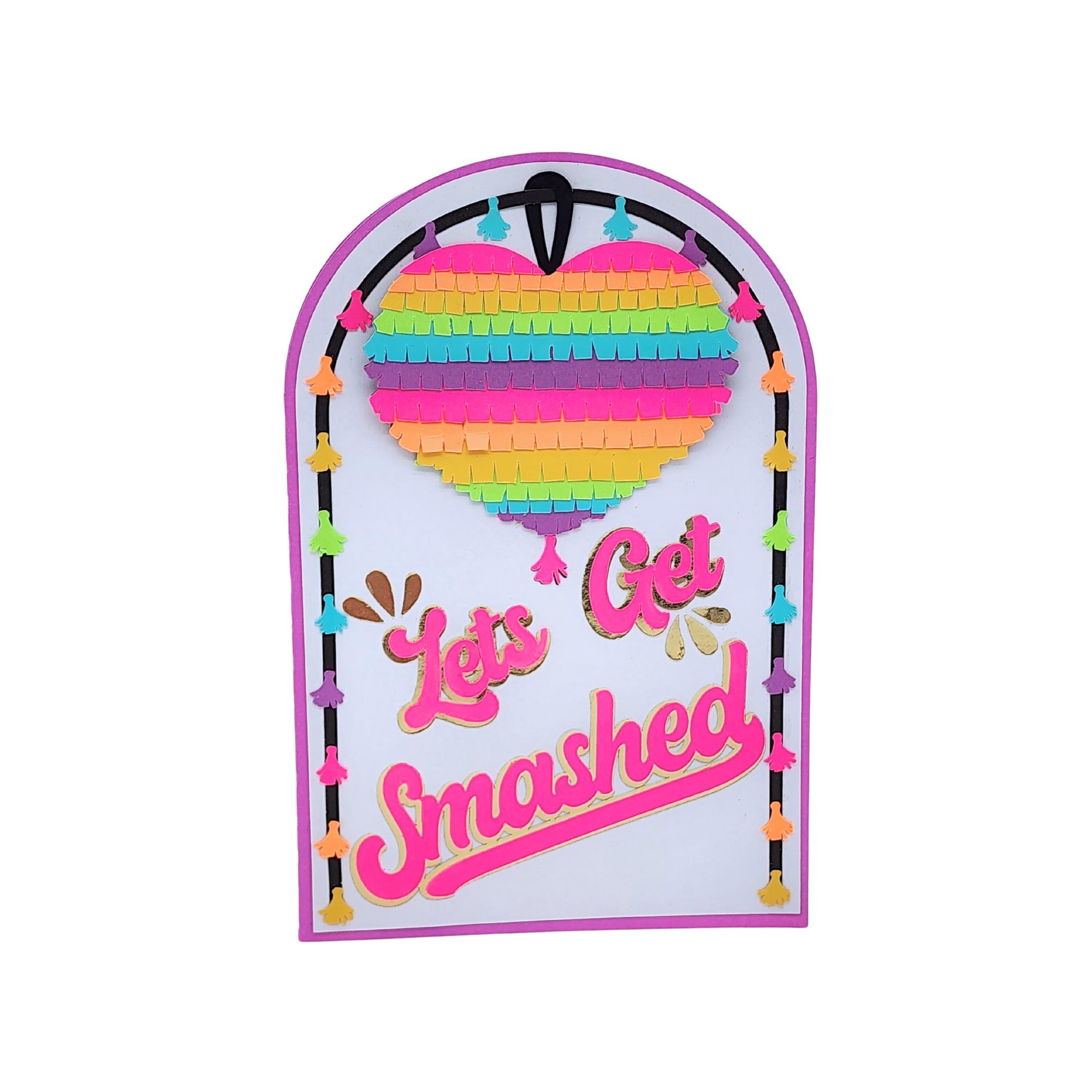 Pinata Svg Scared Pinata Birthday Lets Get Smashed Layered Greeting Card Instant Digital ...