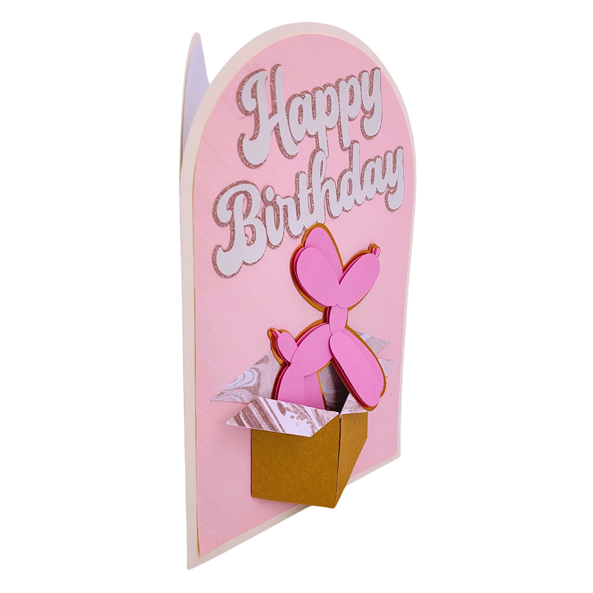 Happy Birthday Balloon Pup Greeting Card Instant Digital Download - SVG ...