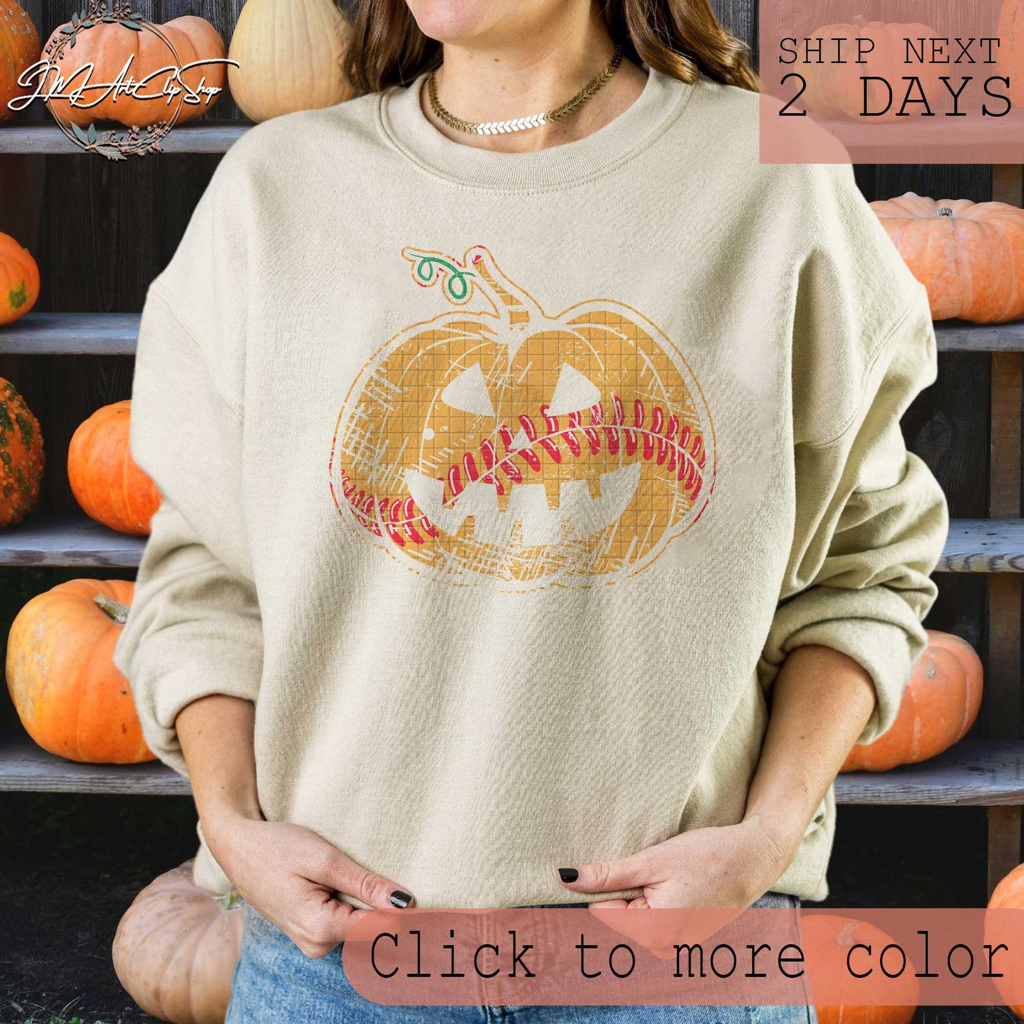 Softball Halloween Pumpkin Tees/ Halloween Party Shirt/ Happy Etsy