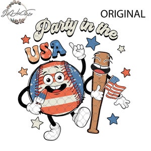 4th July Baseball Bat Icon PNG & SVG Design For T-Shirts