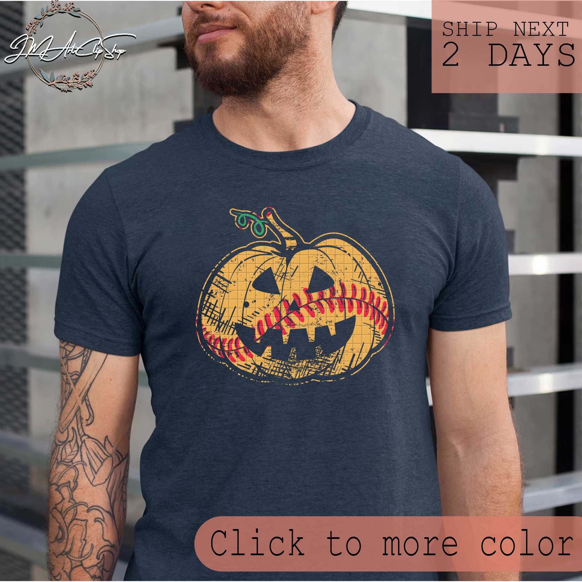 Softball Halloween Pumpkin Tees/ Halloween Party Shirt/ Happy Etsy
