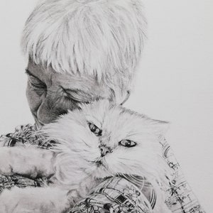 Custom Charcoal Portrait: Hand-Drawn From Photo, Black and White Sketch
