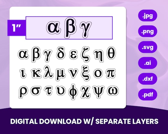 Greek Alphabet Lowercase Copy Paste
