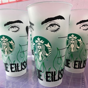 Starbucks Cup UK | Billie Eilish starbucks cup, Billie Eilish cup, Billie Eilish gift, Personalised starbucks cup, Personalised gift bild 3
