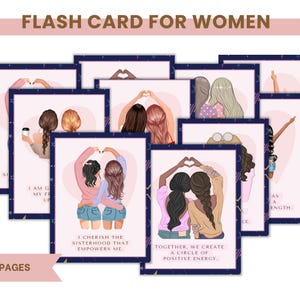 Feiern weibliche Freundschaften Karten | Freundschaftskarten | Schwesternschaft Karten | Empowerment Karten | Girl Power Karten | Frauen stärken