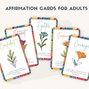 Affirmationskarten zur Überwindung von Widrigkeiten | Empowerment Karte | Positive Ermutigung | Missgeschick Karten | Heilende Affirmationen | Therapie-Werkzeuge