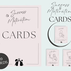 Success & Motivation Affirmation Cards, Printable Affirmation Card Deck, Manifestation Affirmation Cards, Vision Board Printables, Cute Gift