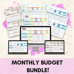 Budget Planner Google Sheets Monthly Budget Spreadsheet Bundle Paycheck Budget Template Expenses  Spending Tracker Personal Budget Dashboard