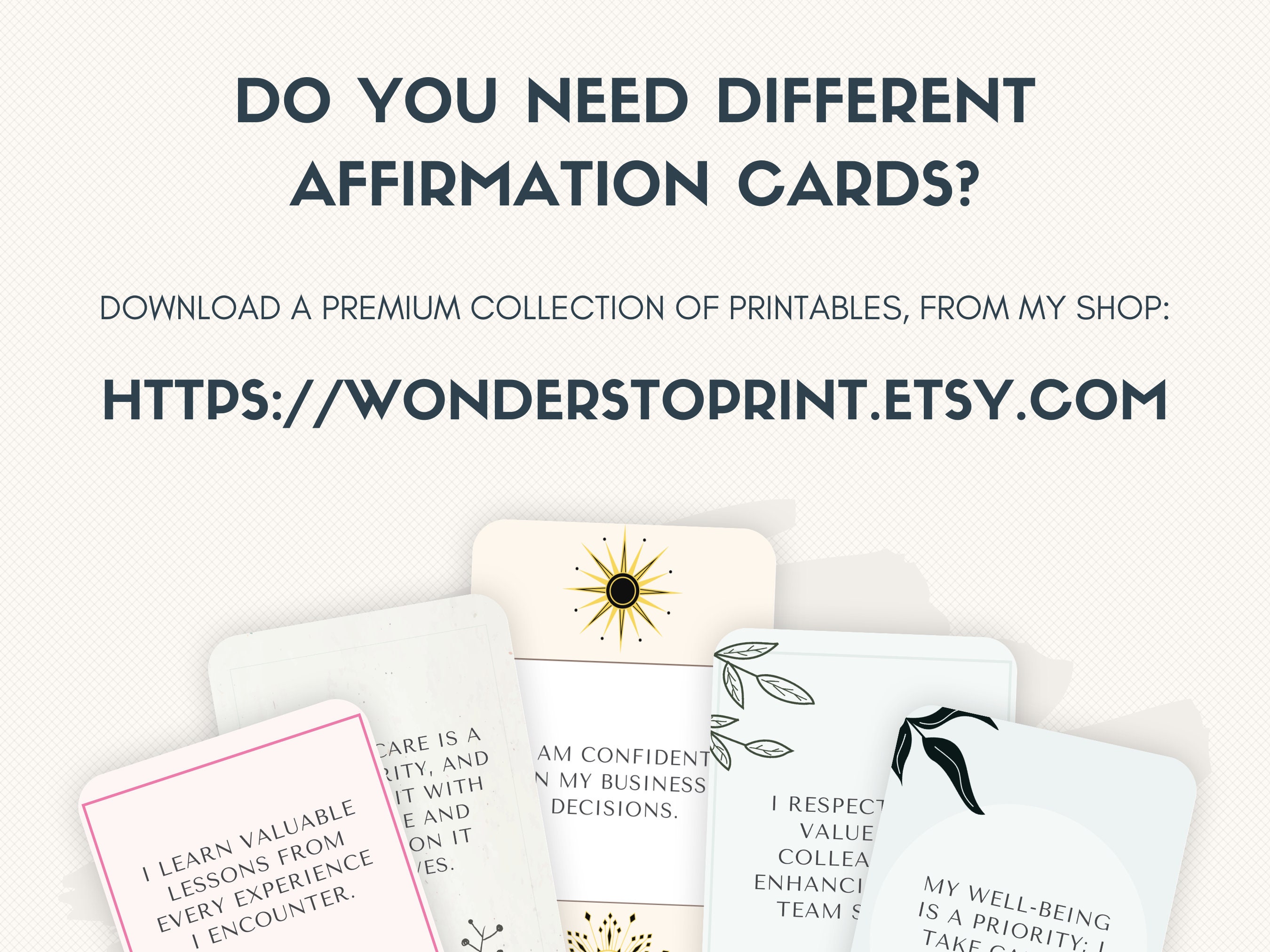 Work-life Balance Affirmation Cards for Adults 50-card Pack - Etsy