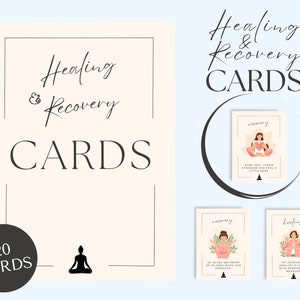 Heilungs-Affirmationskarten, druckbare Affirmationskarten, Manifestations-Affirmationskarten, druckbares Vision Board, Selbsthilfe-Geschenk