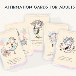 Tarjetas de afirmación de maternidad y equilibrio / Mamás empoderadas / Tarjetas de apoyo a la crianza / Tarjetas de alivio del estrés / Tarjetas de empoderamiento