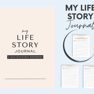 My Life Story Journal, Printable Memory Journal, Legacy-Building Diary, Self-Discovery Workbook with Guided Prompts, Life Coaching Gift